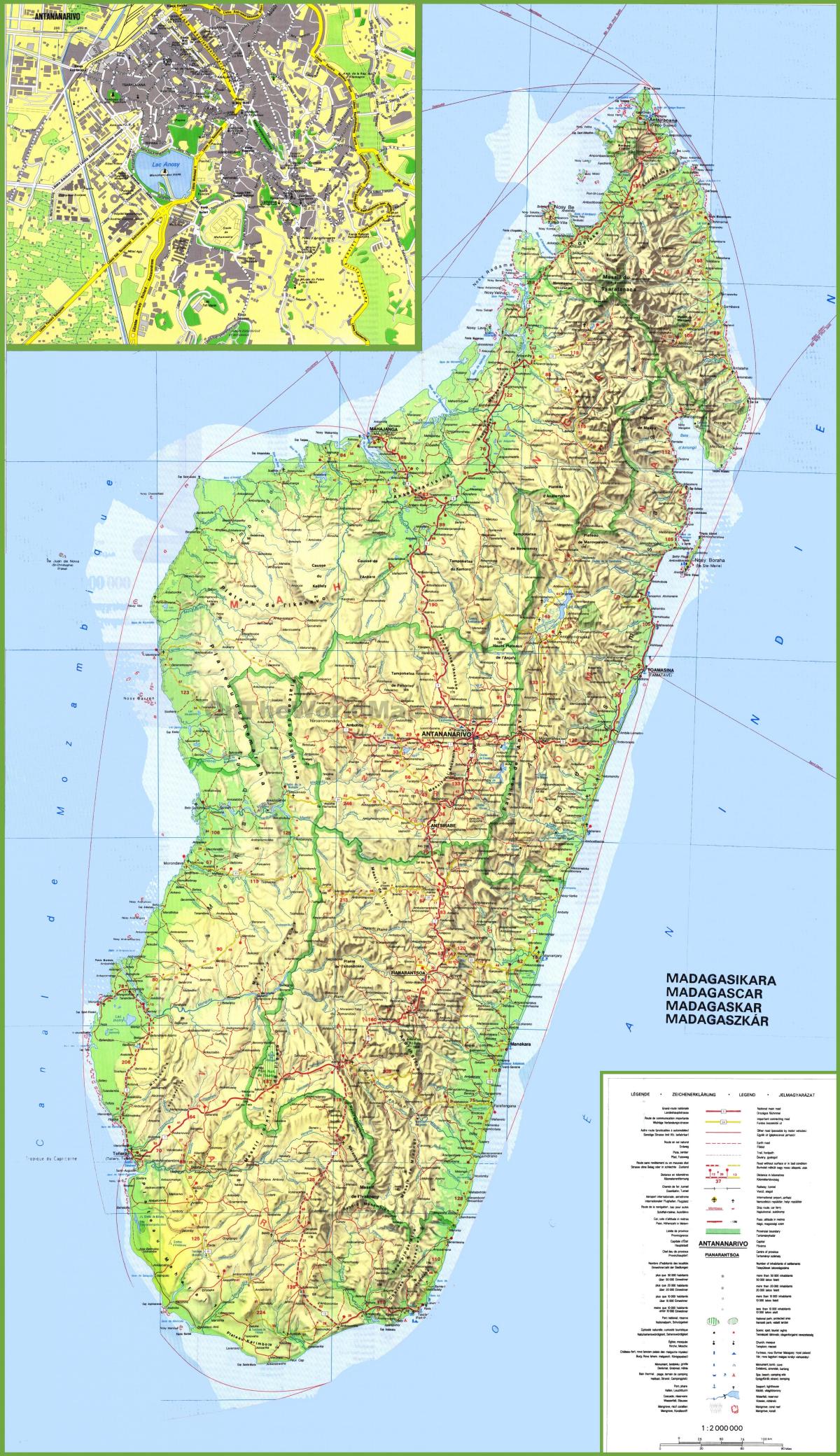 kaart näitab Madagaskar