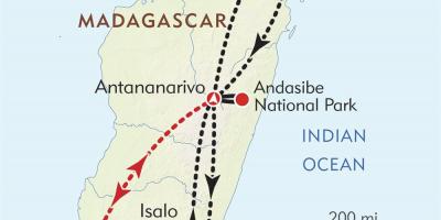 Madagaskar Antananarivo kaart