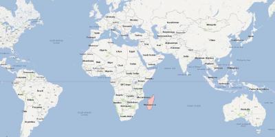 Kaart Madagaskari kaardi asukoht