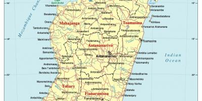 Kaart Madagaskar tee