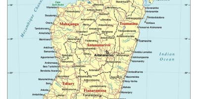 Üksikasjalik kaart Madagaskar